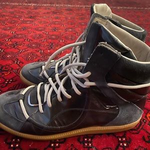 Maison Martin Margiela High Top Sneakers Black Gum